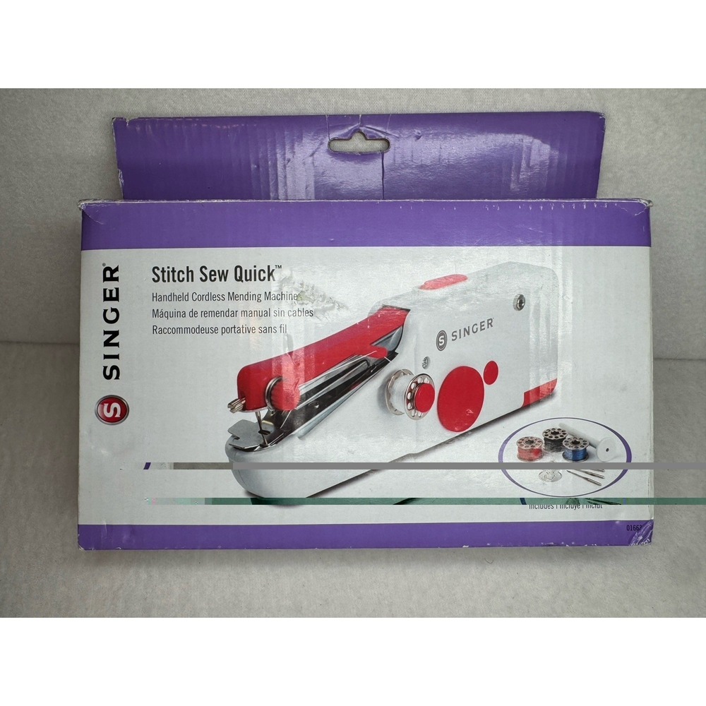 Singer Stitch Sew Quick Handheld Sewing Machine 01663 Cordless